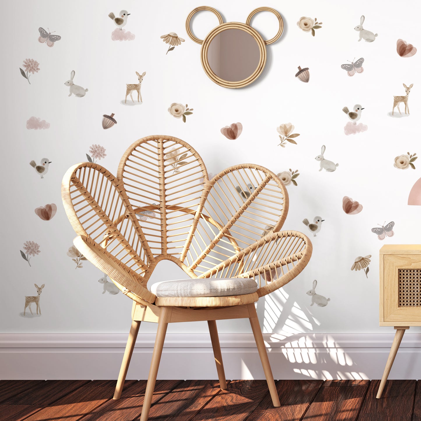 Woodland Wall Decals - Wall Decals - Fable and Fawn 