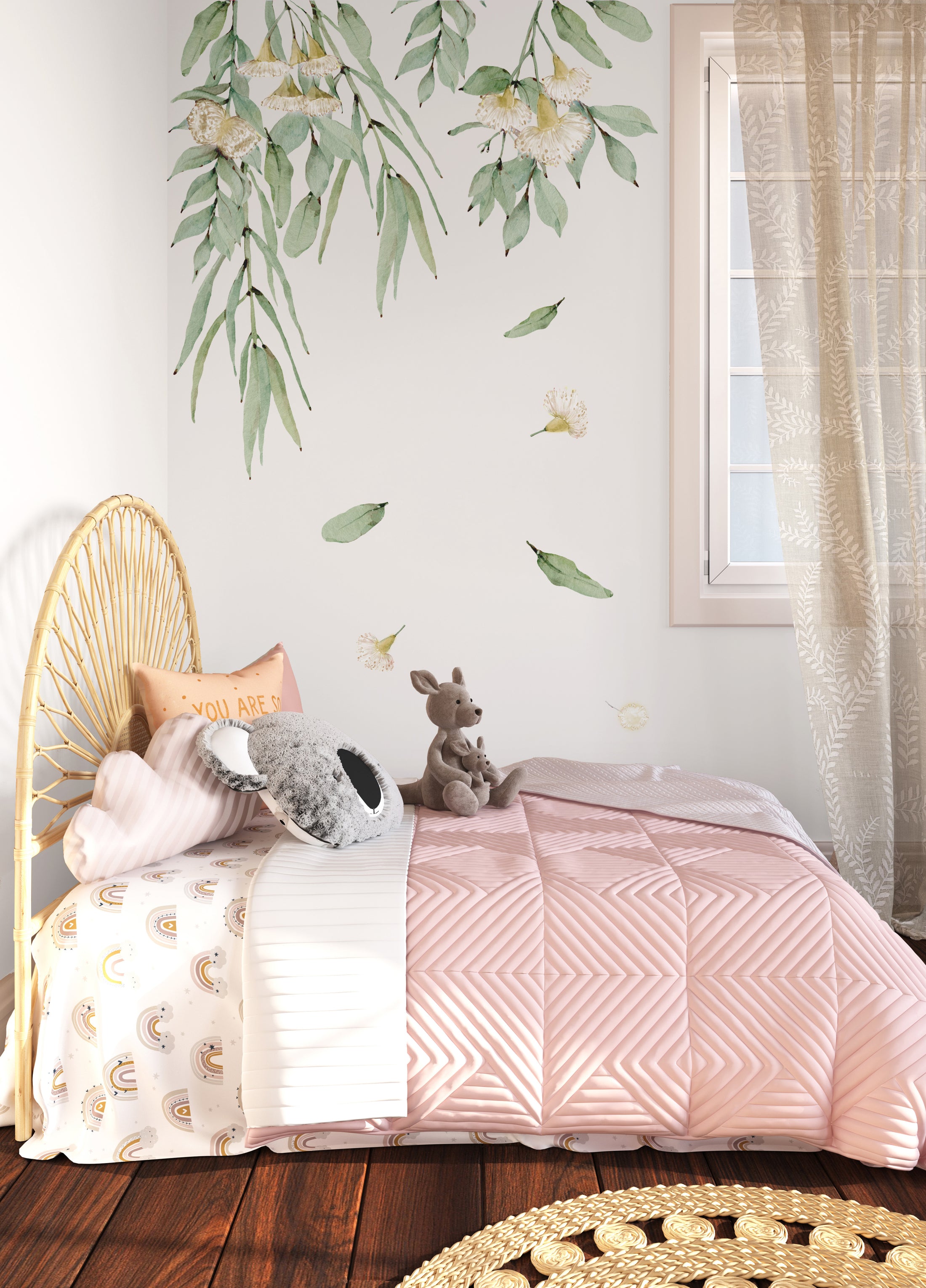 Create a Cascading Garden with Gum Tree Wall Decals in Australia