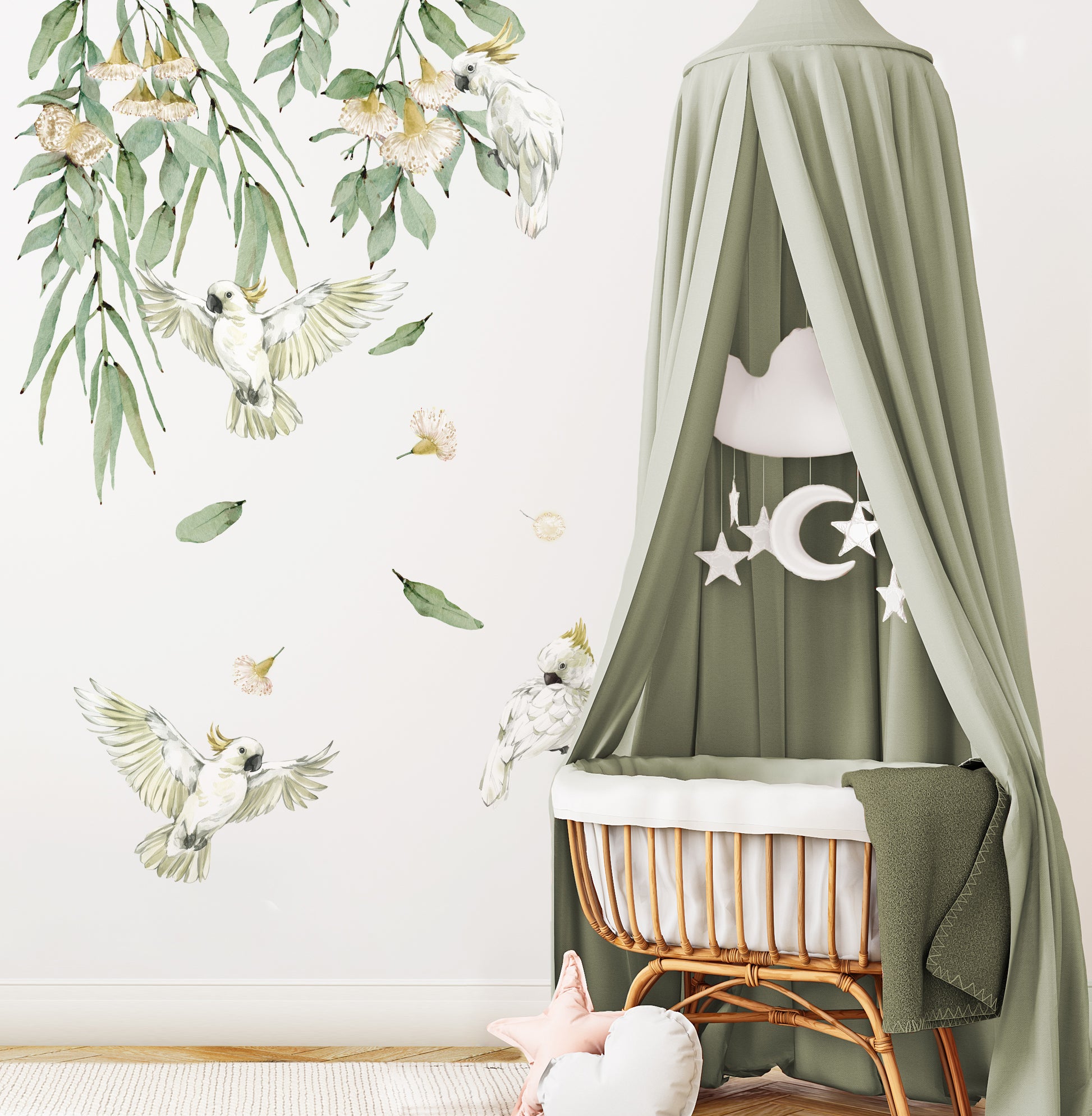 Cockatoo Bird Wall Decals - Wall Decals Australia - Fable and Fawn 