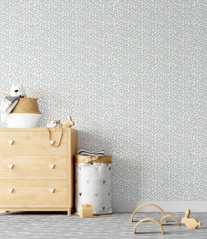 Removable Wallpaper - Spots (Duck Egg Blue) - Wallpaper - Fable and Fawn 