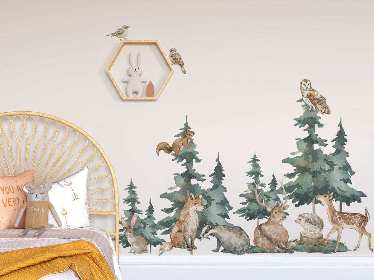 Forest Animal Wall Decals - Wall Decals - Fable and Fawn
