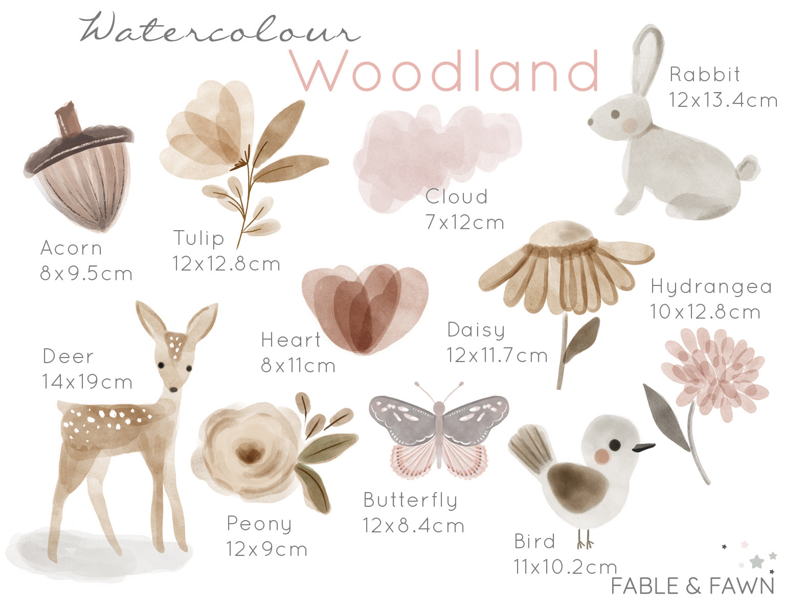 Fable Fawn Woodland Wall Decals - Fable and Fawn – Fable and Fawn