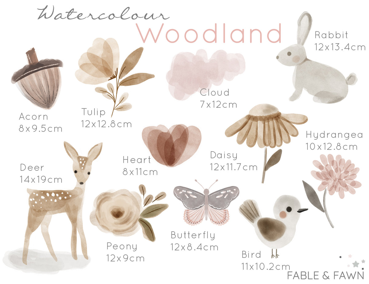 Woodland Wall Decals - Wall Decals - Fable and Fawn