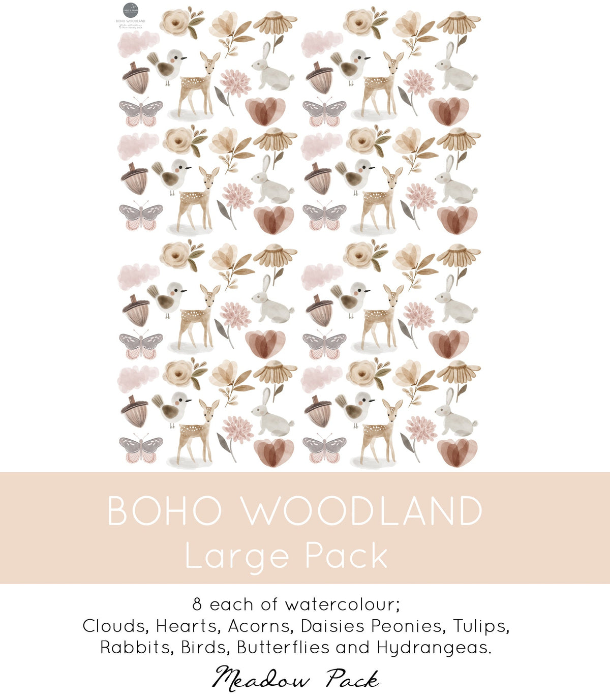 Woodland Wall Decals - Wall Decals - Fable and Fawn