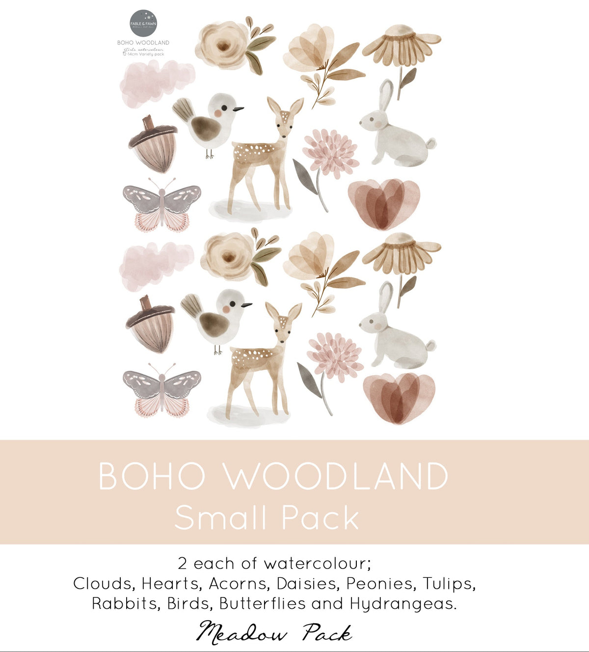 Woodland Wall Decals - Wall Decals - Fable and Fawn