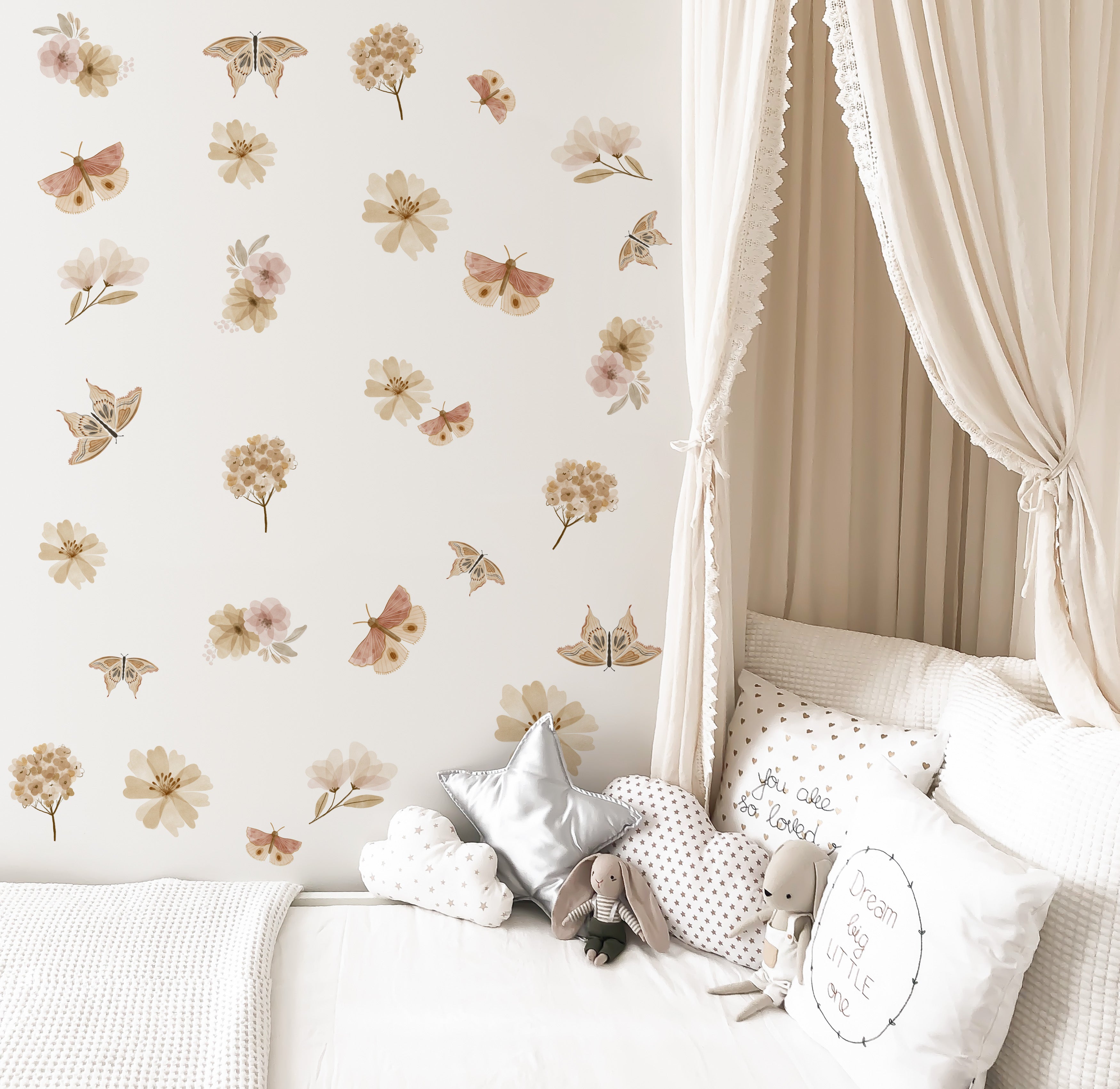 Butterfly & Flower Wall Decals - Wall Decals - Fable and Fawn