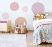 Large Circle Wall Decals - Lavender & Pinks - Wall Decals - Fable and Fawn