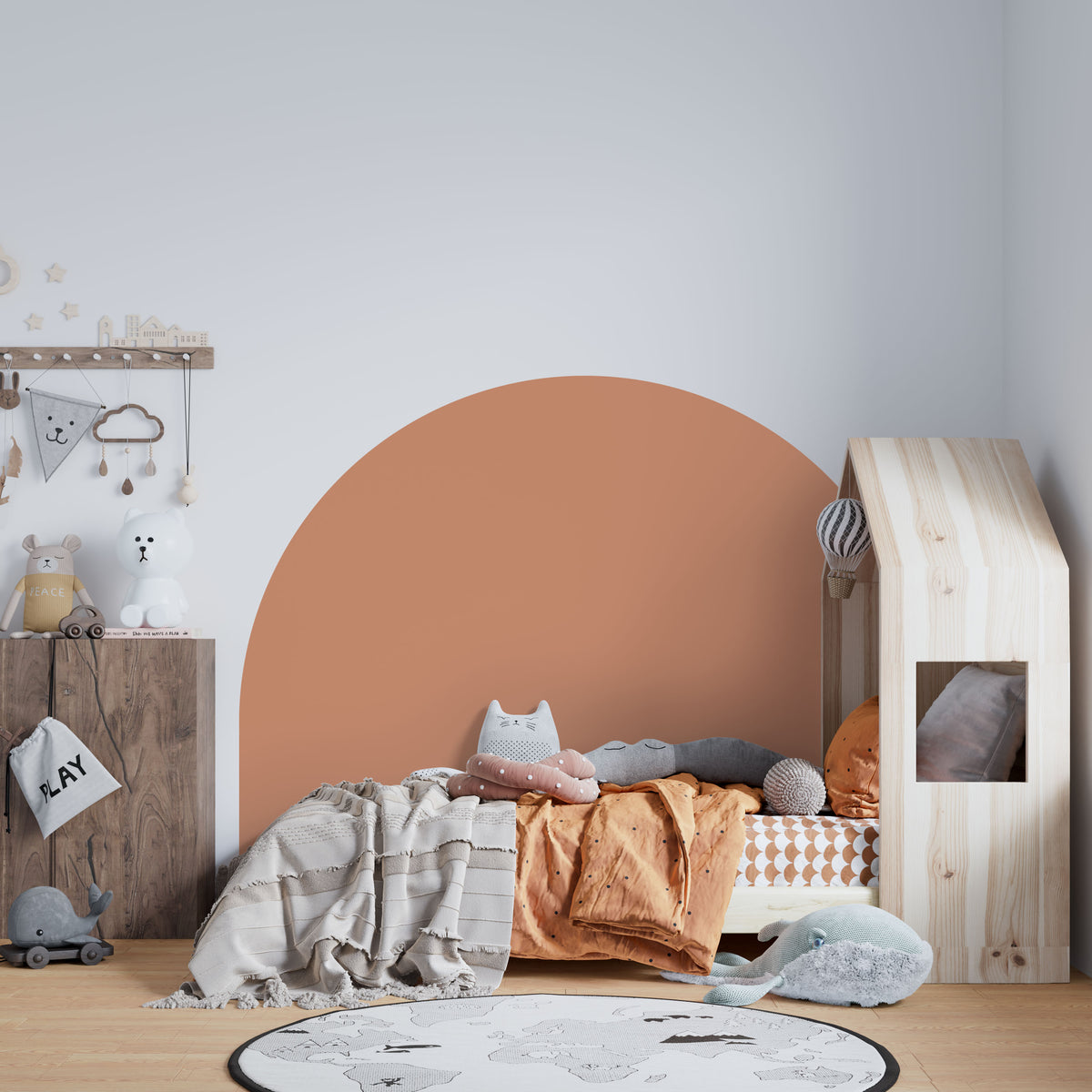 Bedhead Wall Decal (Clay) - Wall Decals - Fable and Fawn