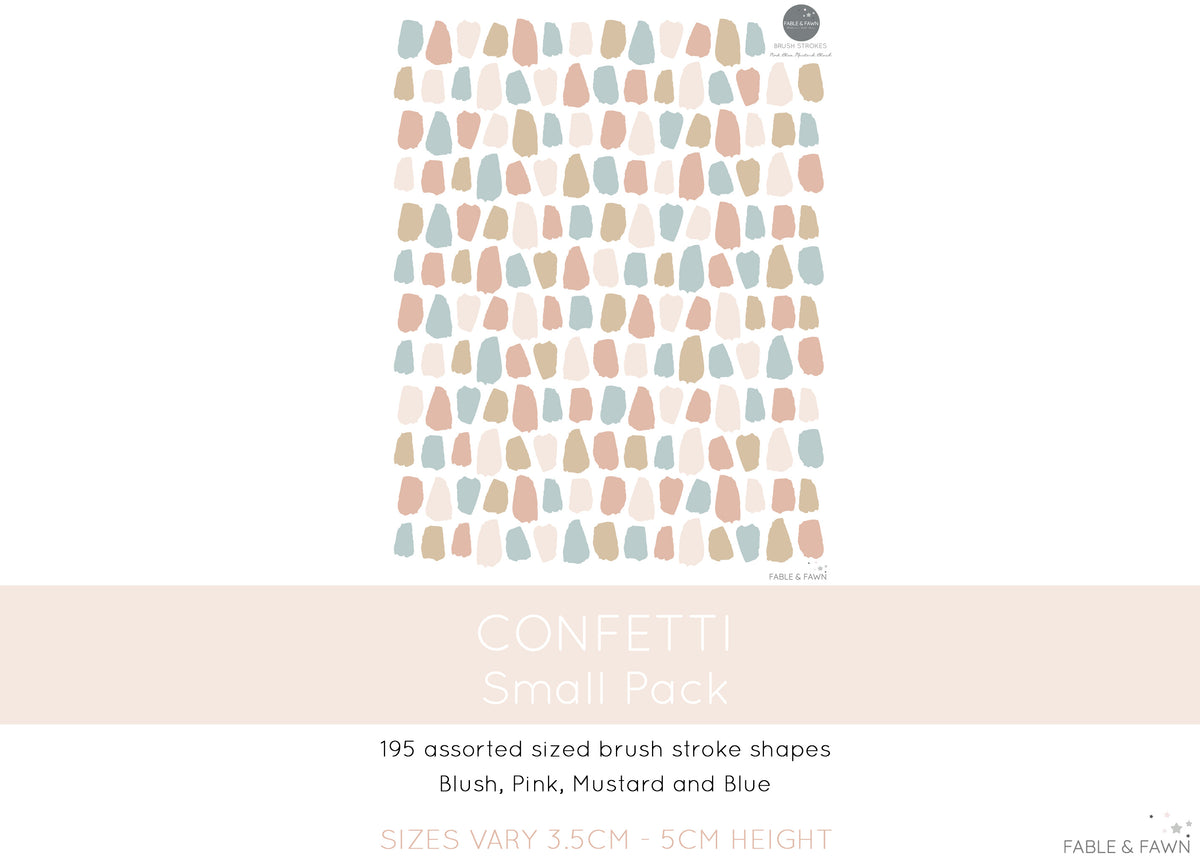 Confetti Wall Decals (Pink & Mustard) - Wall Decals - Fable and Fawn