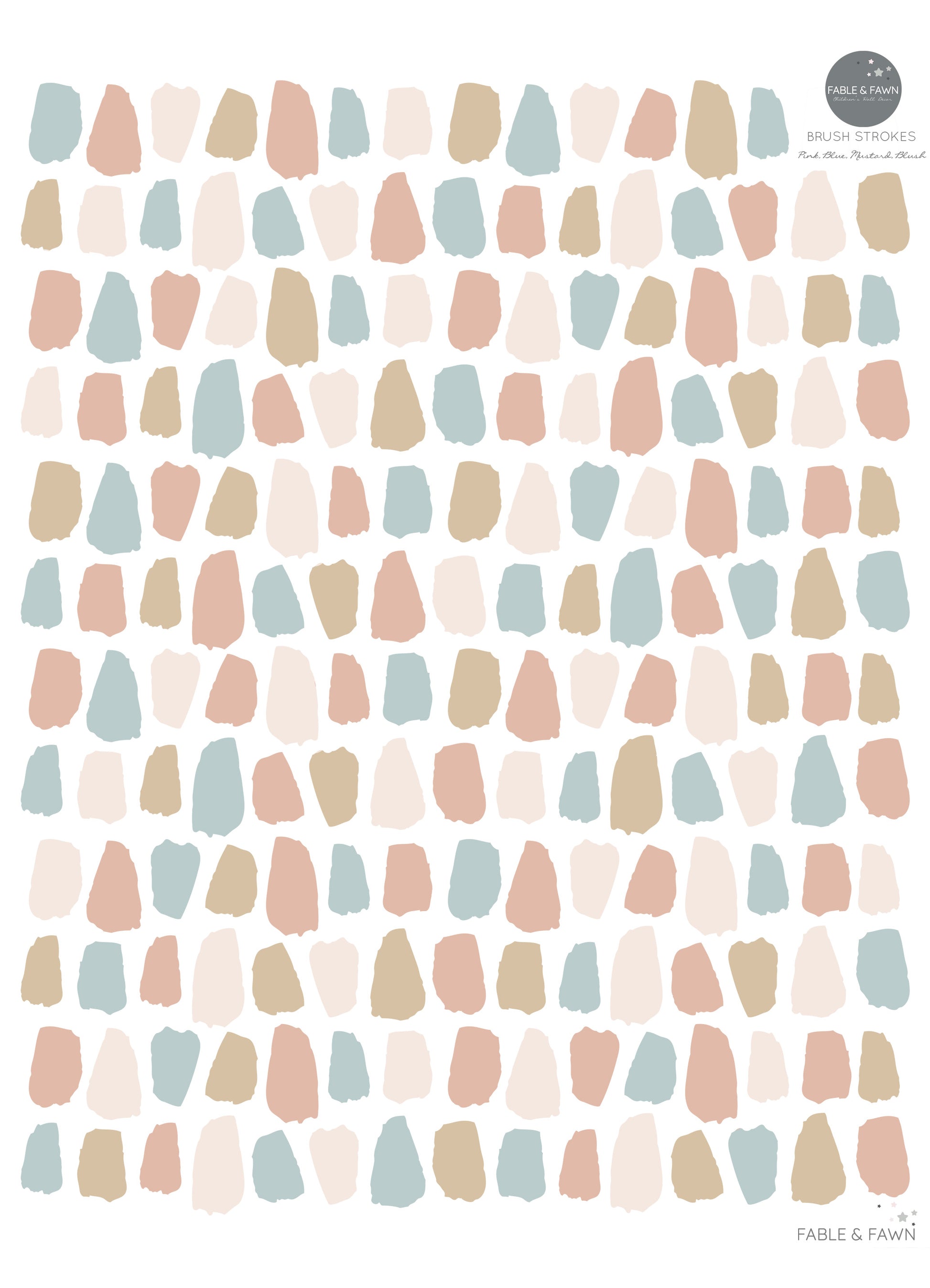 Confetti Wall Decals (Pink & Mustard) - Wall Decals - Fable and Fawn 