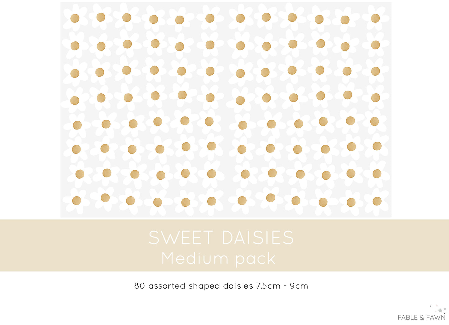 Daisy Wall Decals - Wall Decals - Fable and Fawn 