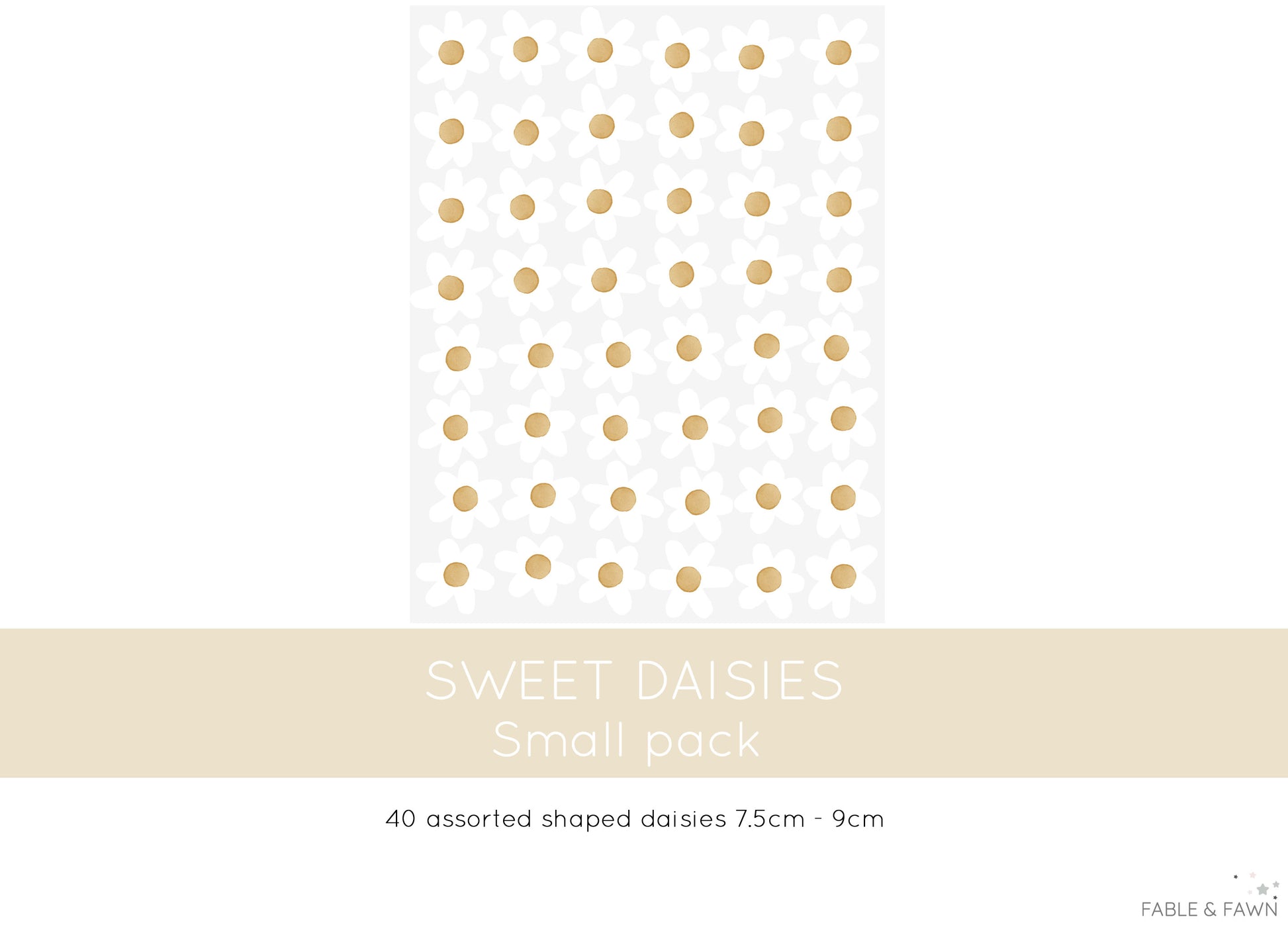 Daisy Wall Decals - Wall Decals - Fable and Fawn 