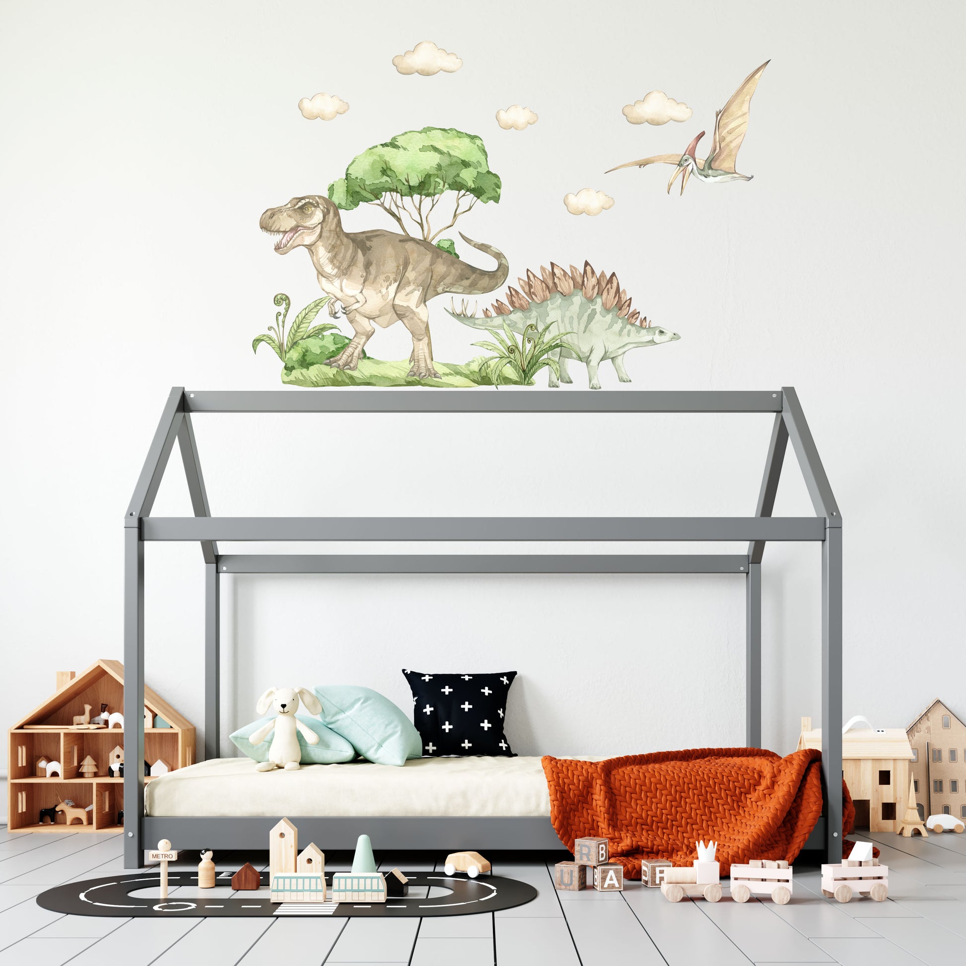 Dinosaur decals for walls - Wall Decals - Fable and Fawn 