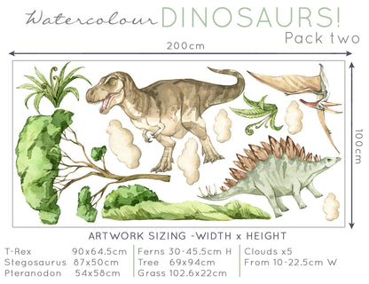 Dinosaur decals for walls - Wall Decals - Fable and Fawn 
