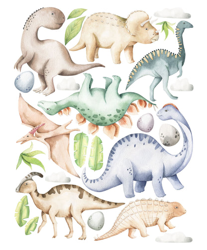 Baby Dinosaur Wall Decals - Wall Decals - Fable and Fawn 