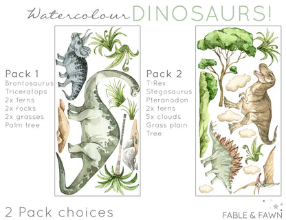 Dinosaur decals for walls - Wall Decals - Fable and Fawn 