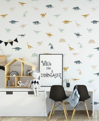 Dinosaur Removable Wallpaper - Wallpaper - Fable and Fawn 