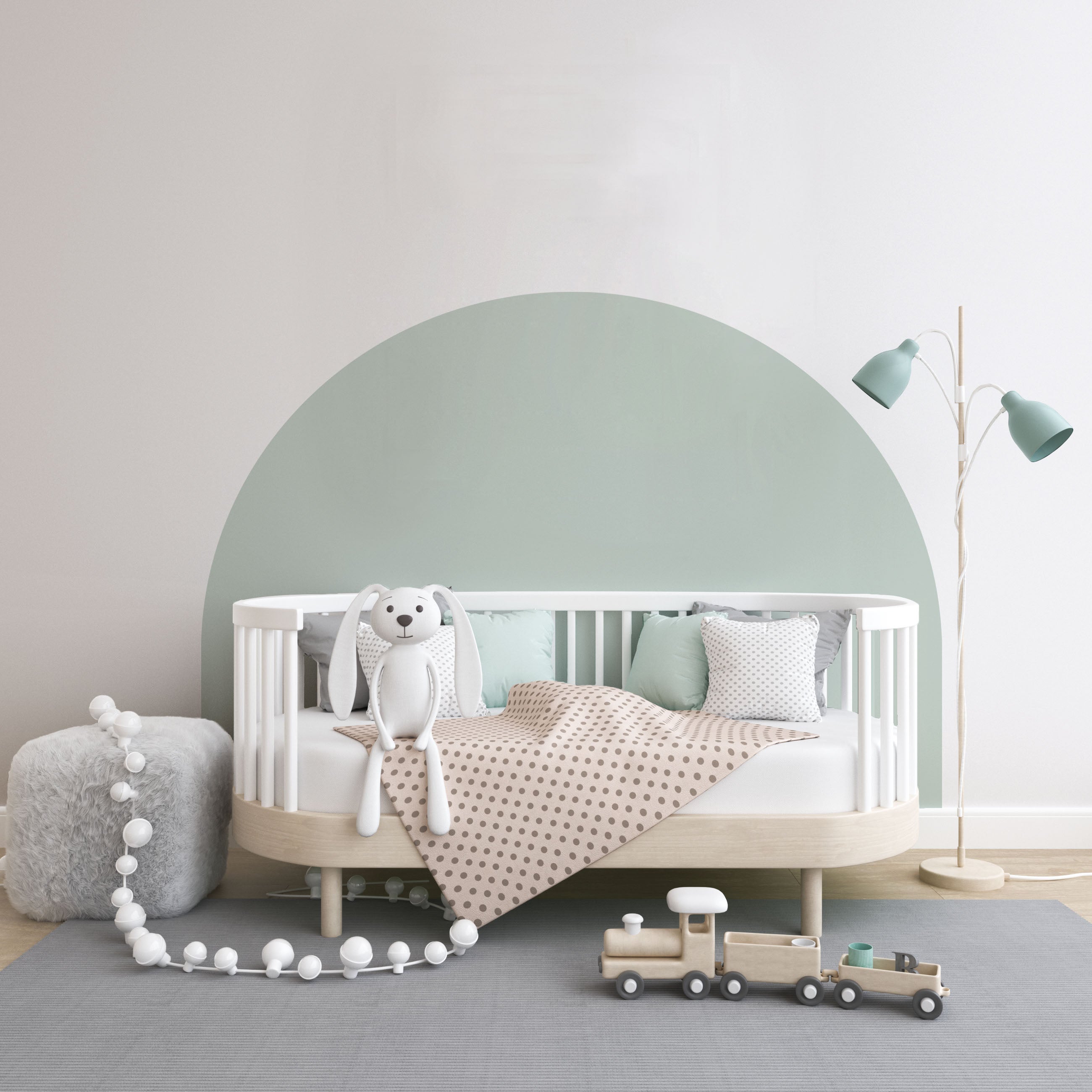 Bedhead Wall Decal (Duck Egg) - Wall Decals - Fable and Fawn