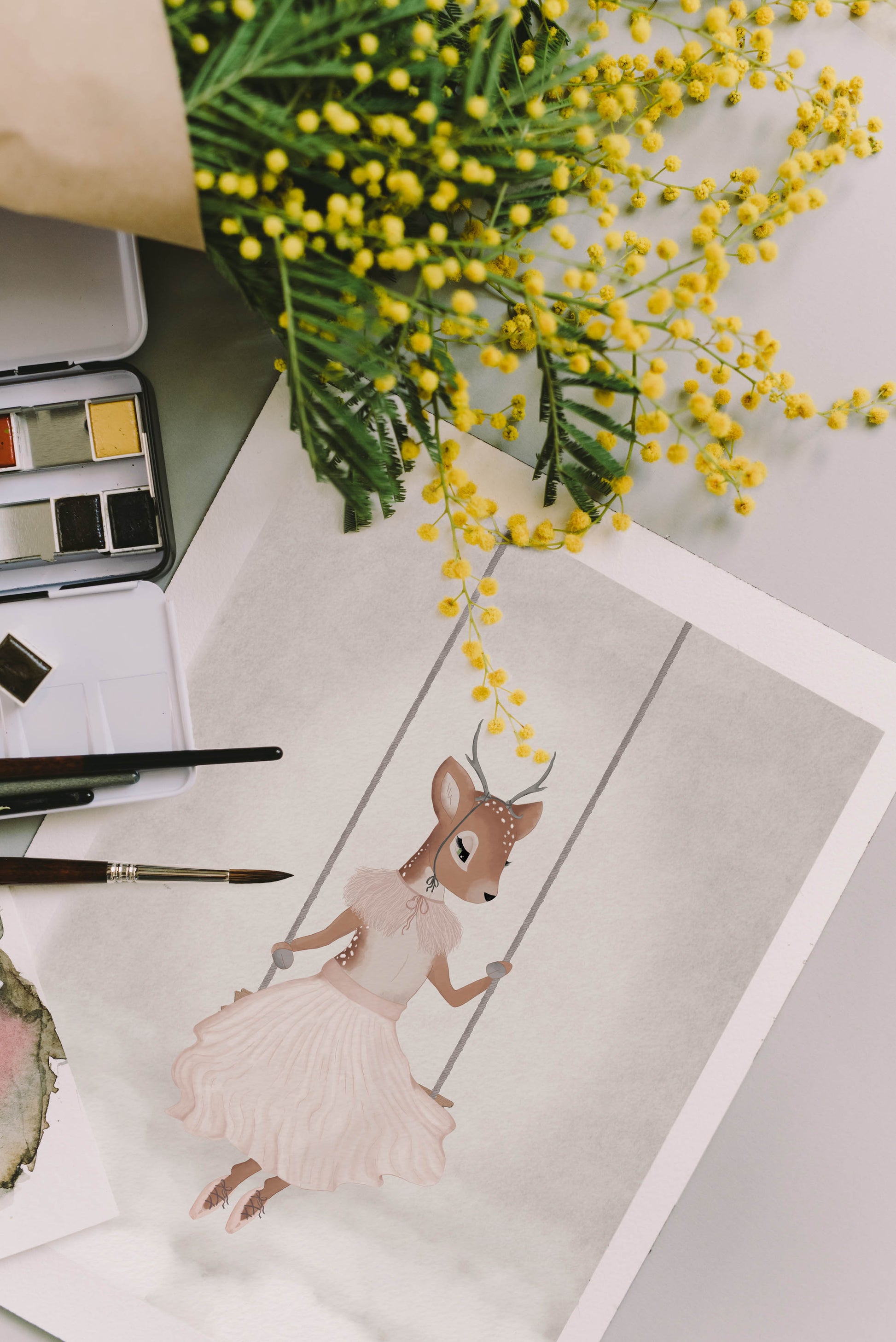 Meadow The Deer Print - PRINT - Fable and Fawn 