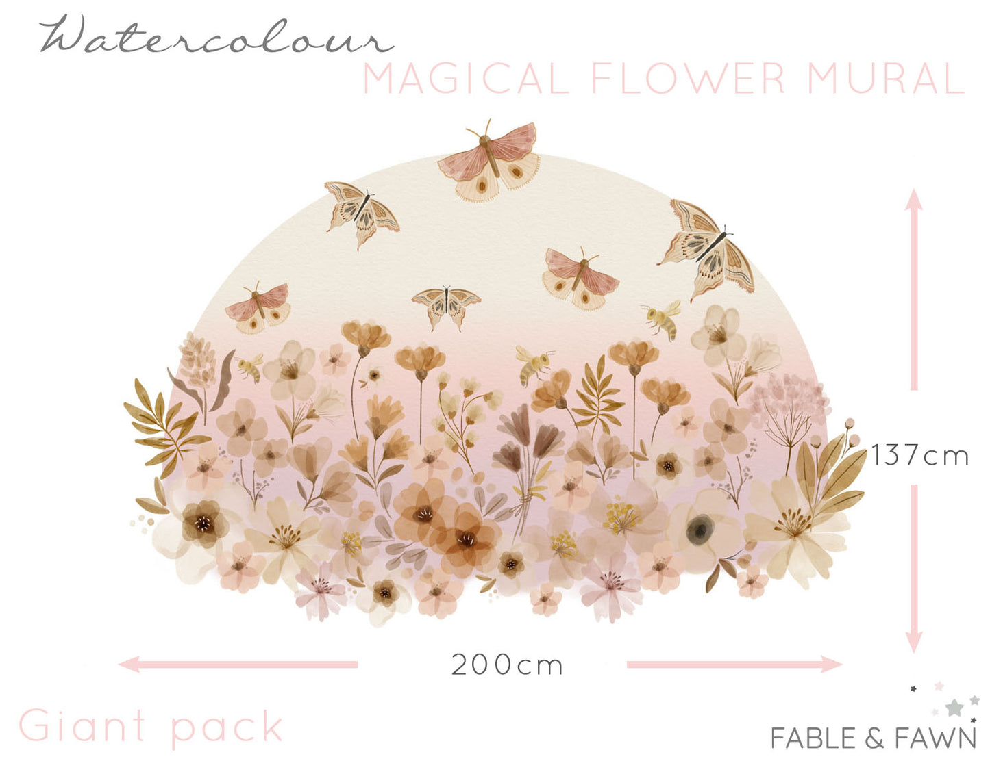 Magical Garden Wall Decal - Wall Decals - Fable and Fawn 