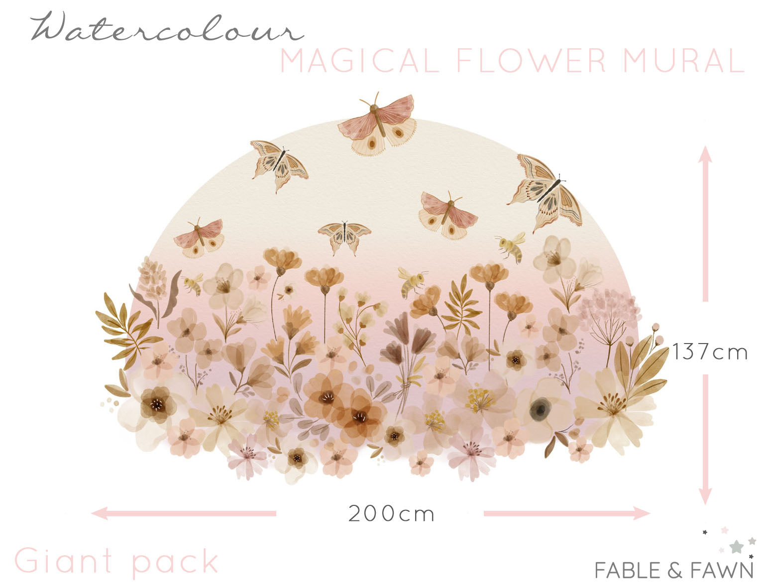 Magical Garden Wall Decal - Wall Decals - Fable and Fawn 
