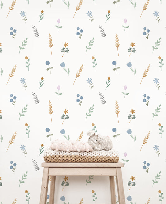 Mindy Floral Wallpaper - Wallpaper - Fable and Fawn 