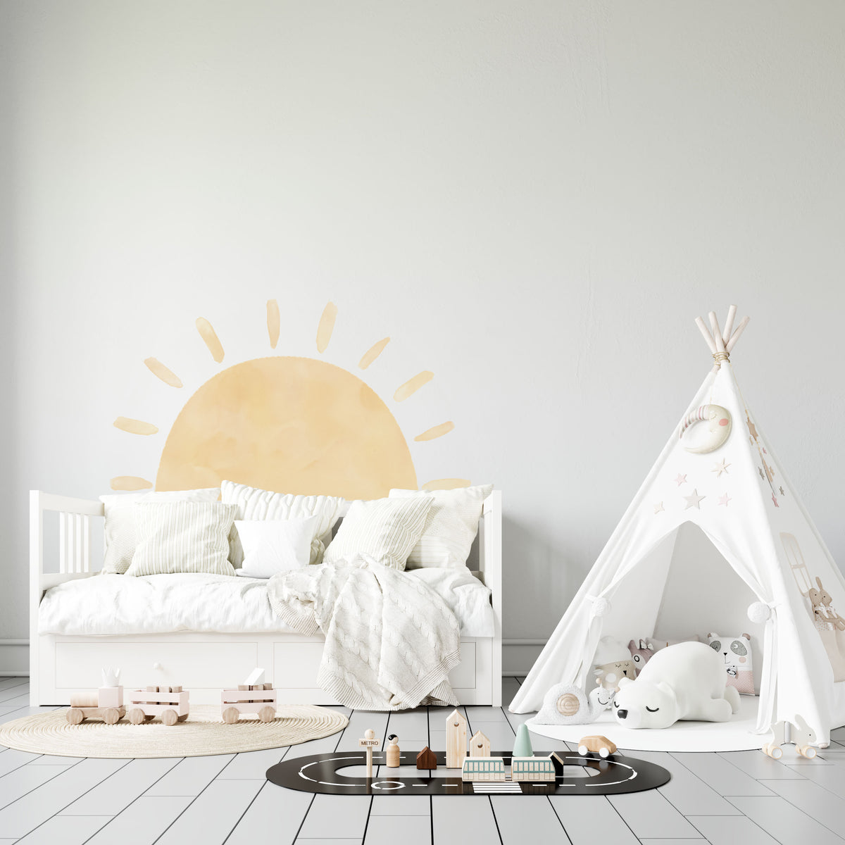 Sun Wall Decal - Wall Decals Australia - Fable and Fawn
