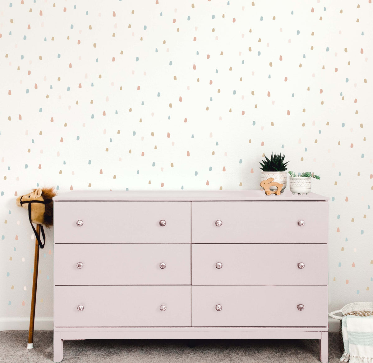Confetti Wall Decals (Pink & Mustard) - Wall Decals - Fable and Fawn