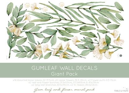 Gum Tree Wall Decal Set - Wall Decals Australia - Fable and Fawn 