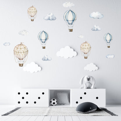 Hot Air Balloon Wall Decals - Wall Decals - Fable and Fawn 