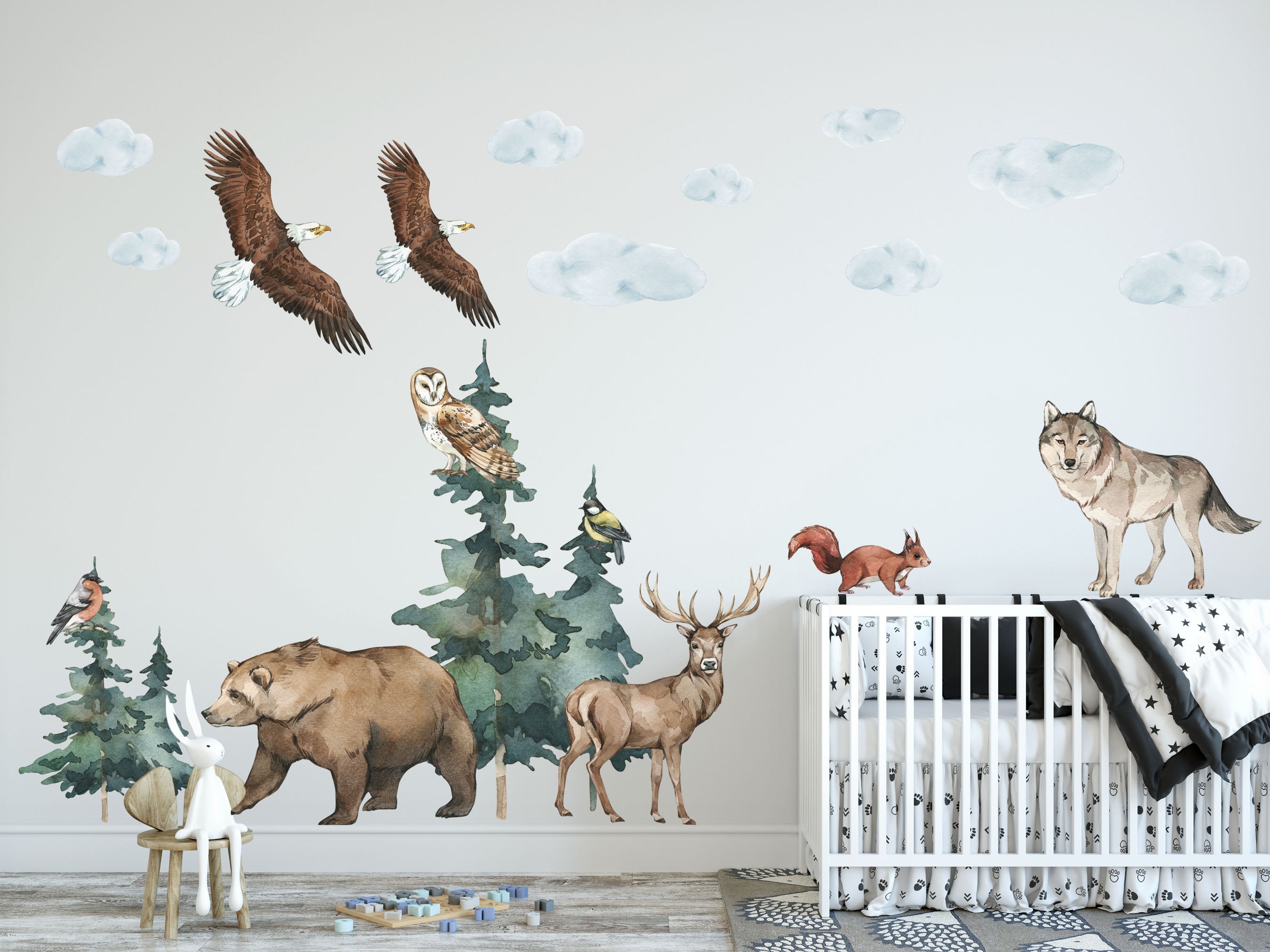 Woodland Forest Animal Wall Decals - Wall Decals - Fable and Fawn
