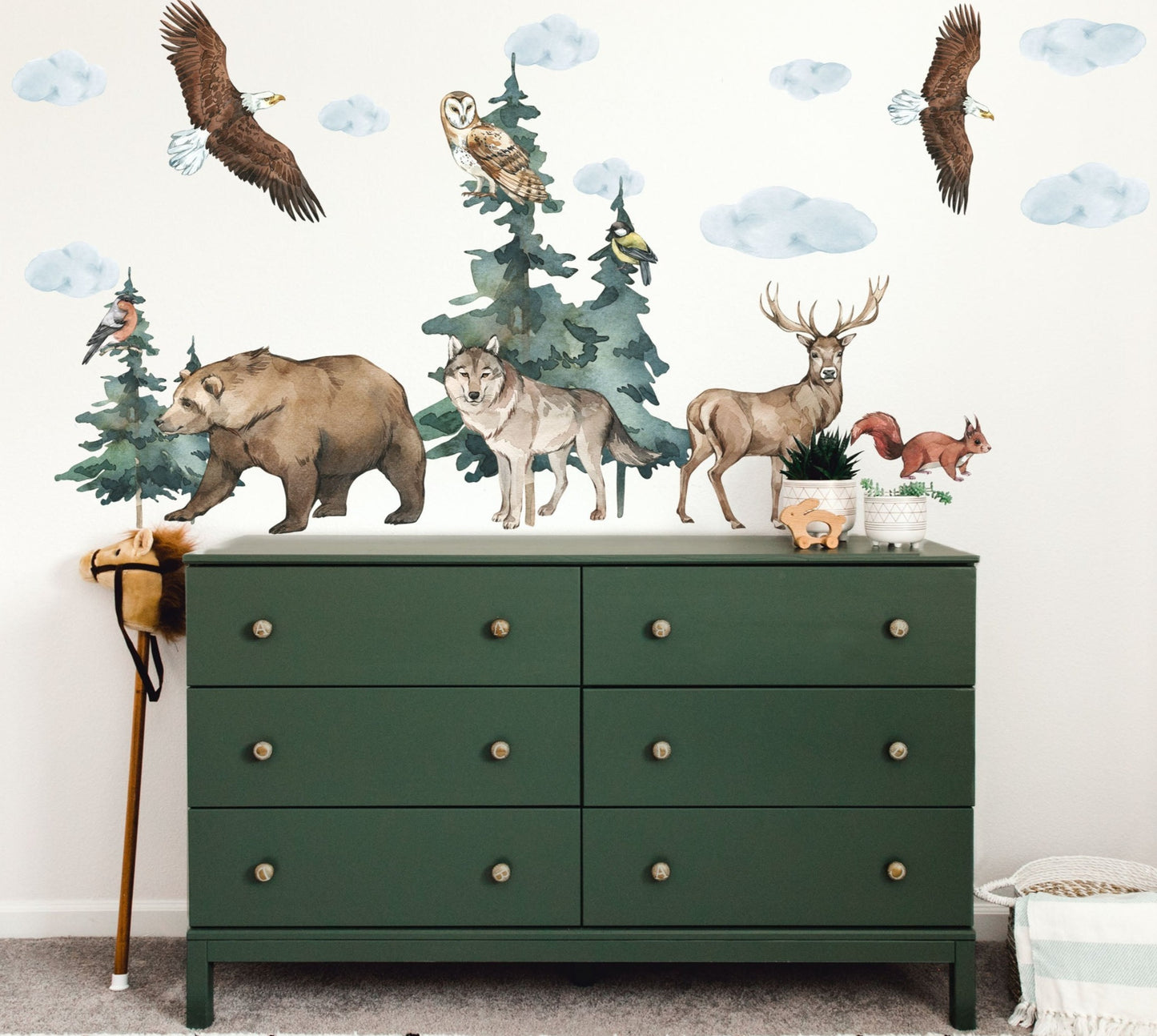 Woodland Forest Animal Wall Decals - Wall Decals - Fable and Fawn 