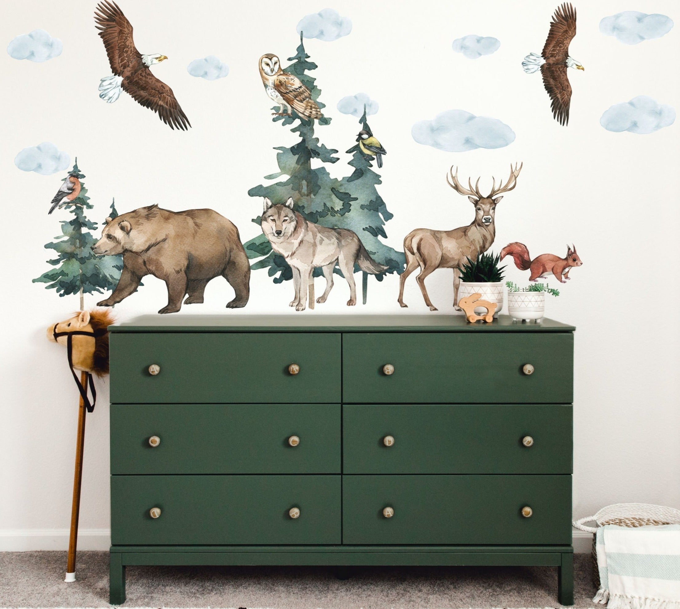 Woodland Forest Animal Wall Decals - Wall Decals - Fable and Fawn