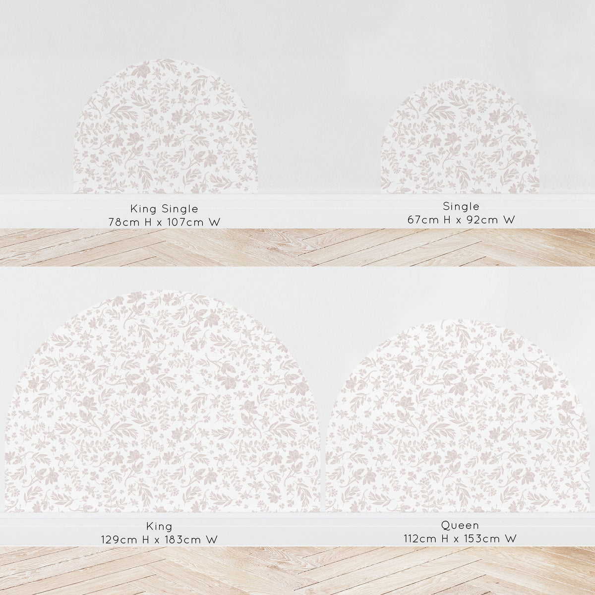 Bedhead Wall Decal - Isabella - Wall Decals - Fable and Fawn