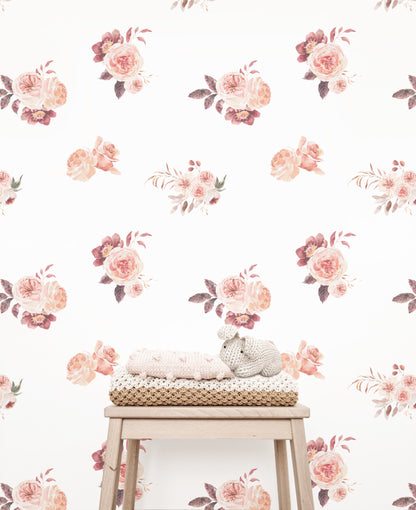 Lana Floral Wallpaper - Wallpaper - Fable and Fawn 
