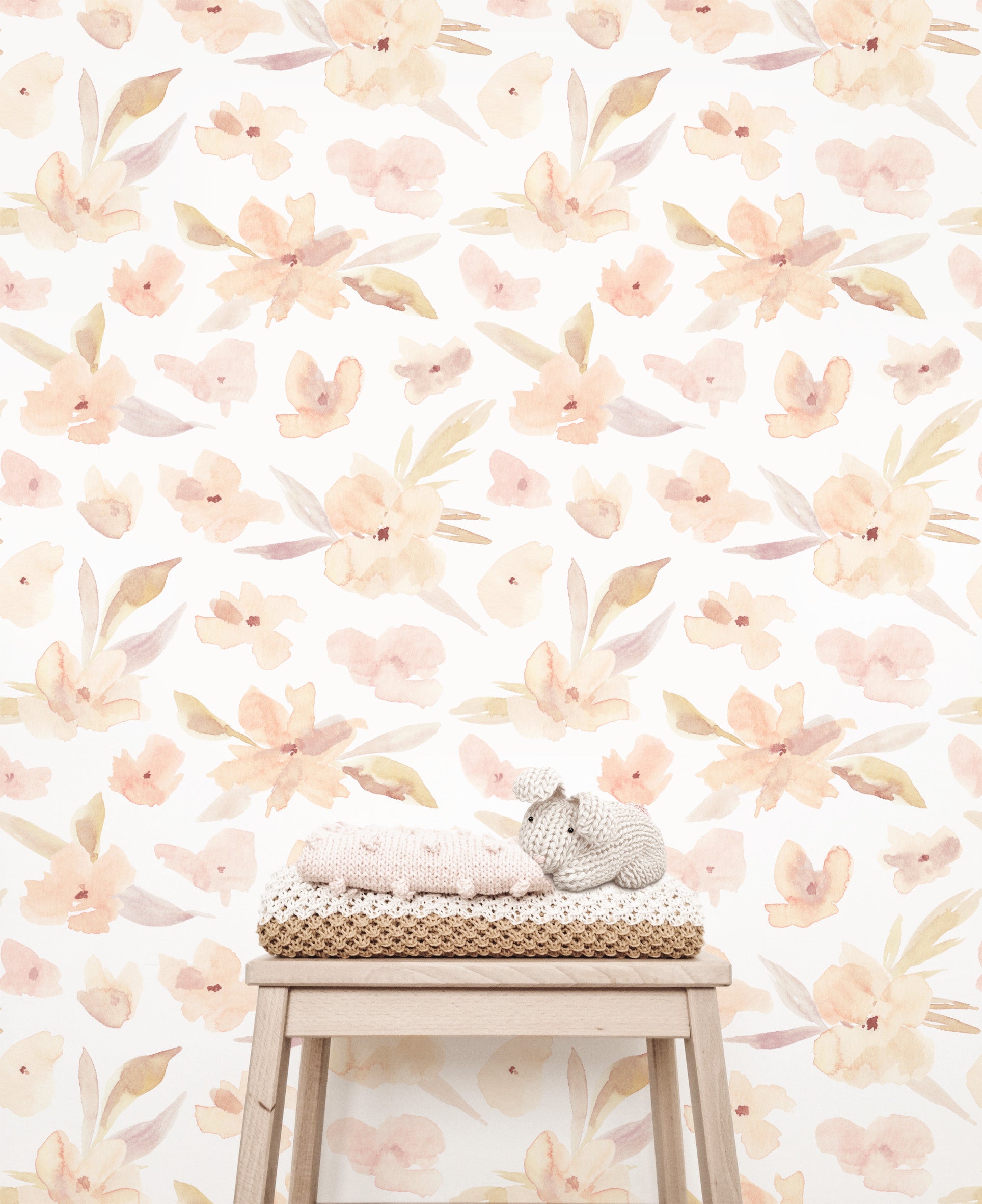 Pretty Posy Floral Wallpaper (4 colour-ways) - Wallpaper - Fable and Fawn 