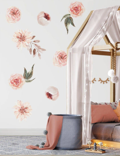 Vintage Flower Wall Decals, Fable and Fawn