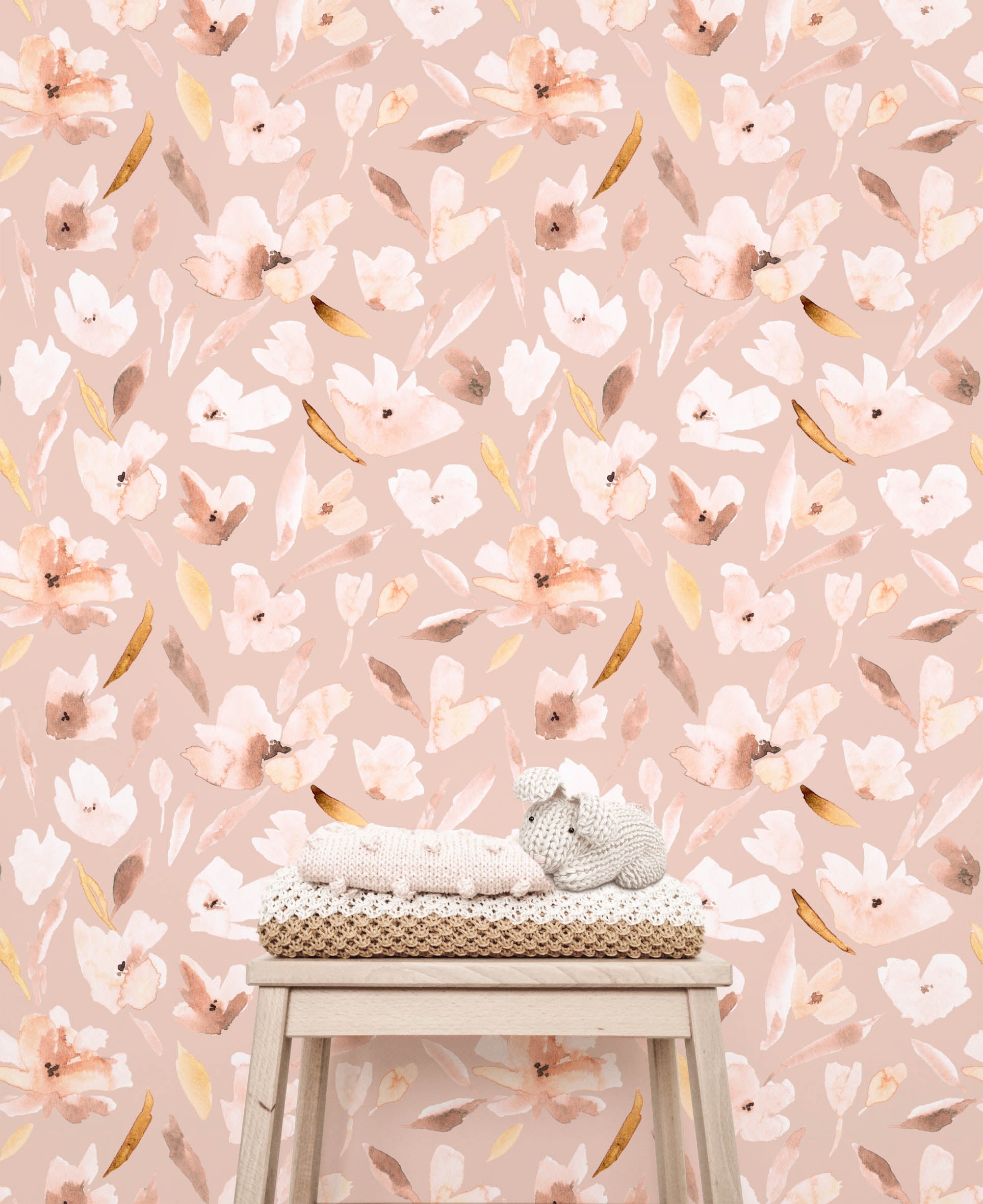 Pretty Posy Floral Wallpaper (4 colour-ways) - Wallpaper - Fable and Fawn 