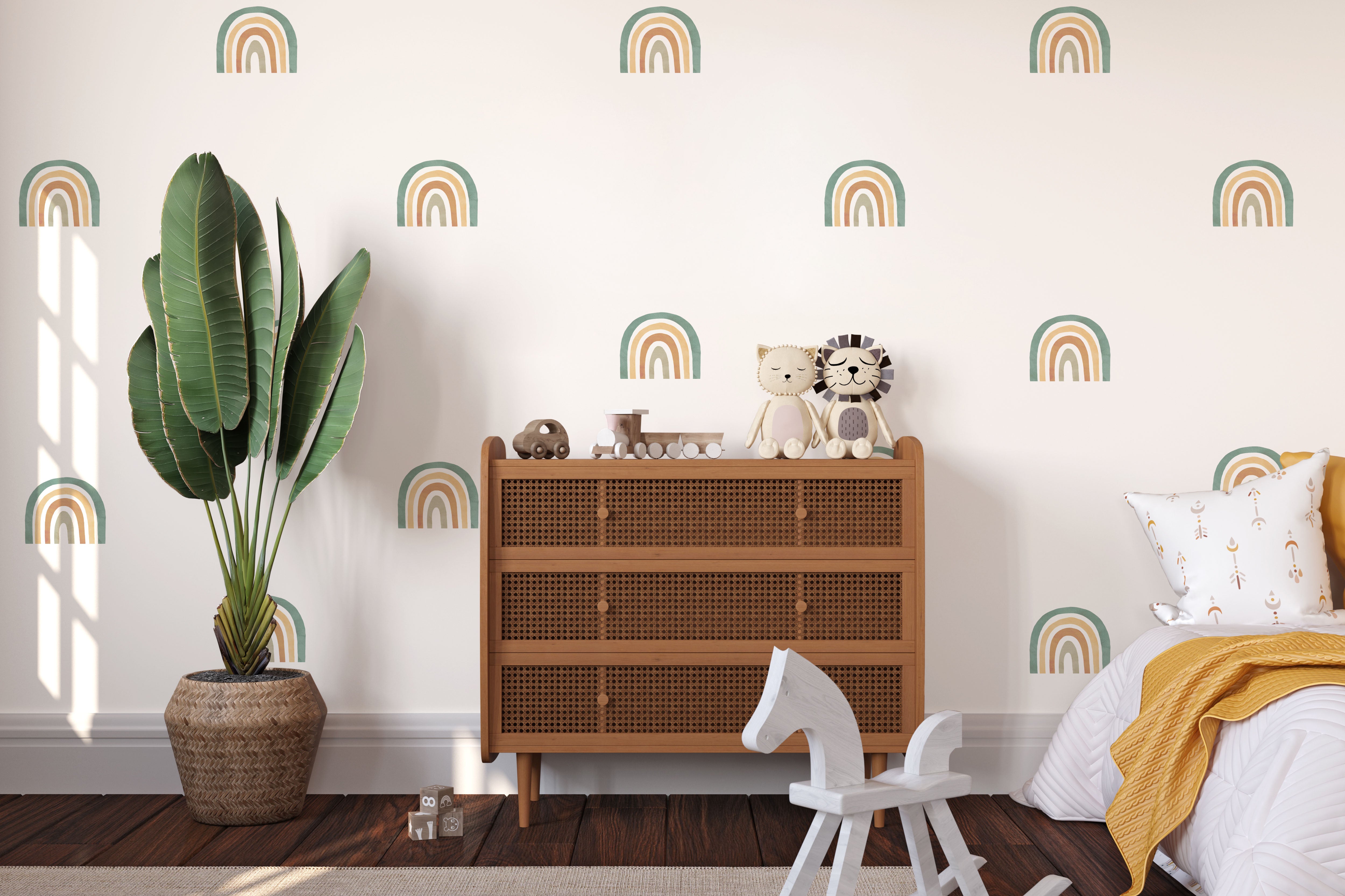 Rainbow Wall Decals (Sage) - Wall Decals - Fable and Fawn