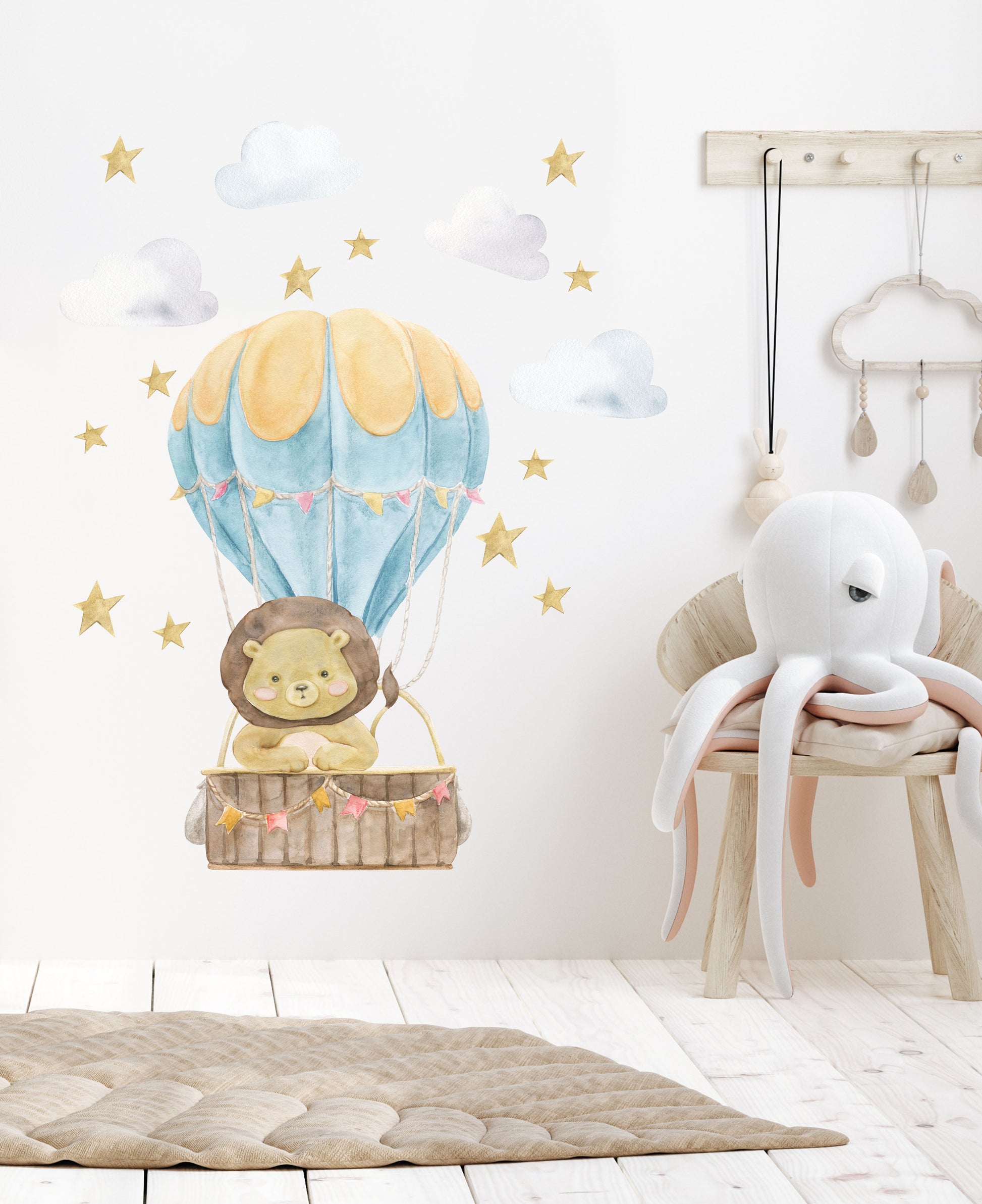 Lions Adventure - Nursery Wall Decal - Wall Decals - Fable and Fawn 