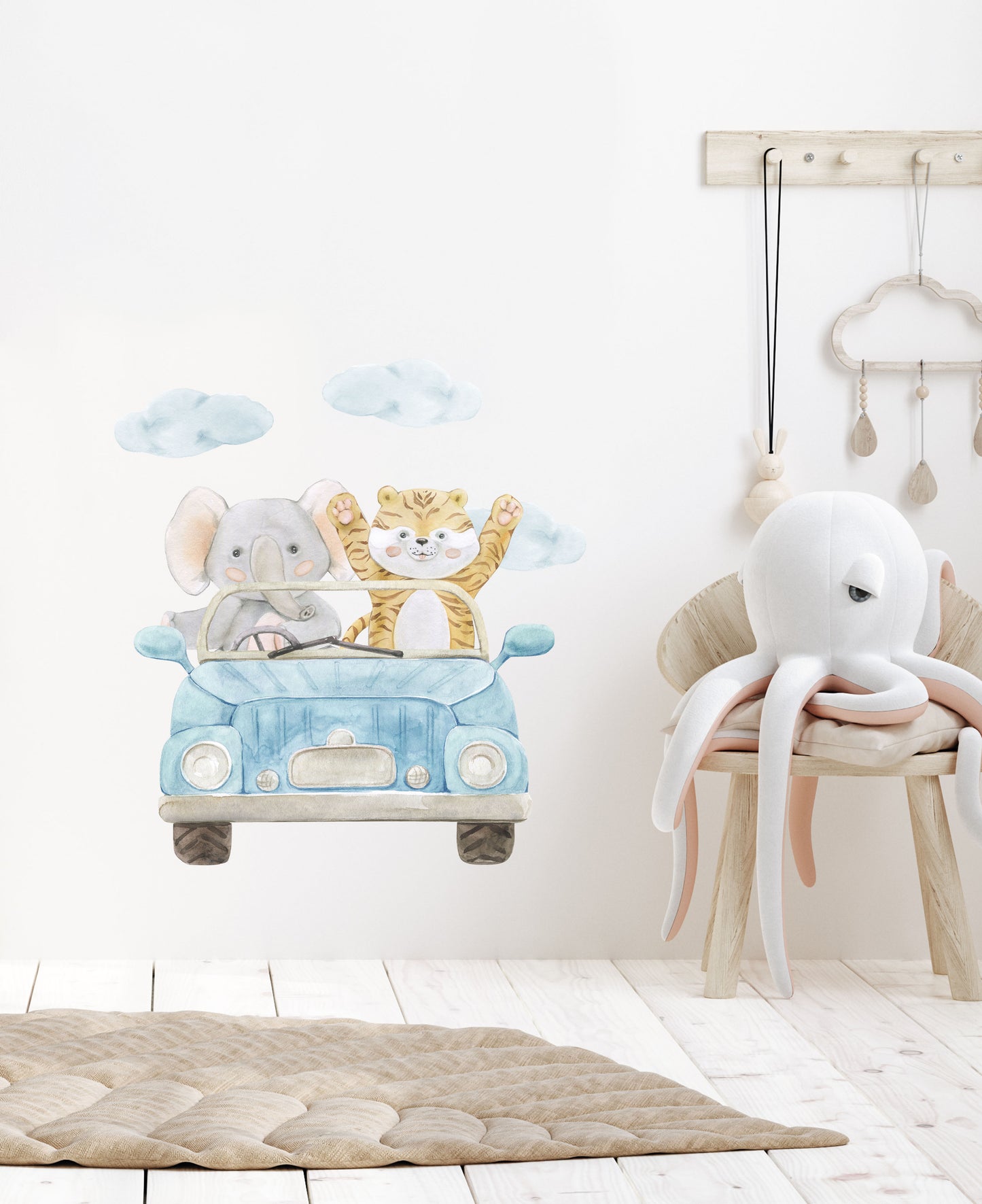 Elephants Adventure Wall Decal - Wall Decals - Fable and Fawn 