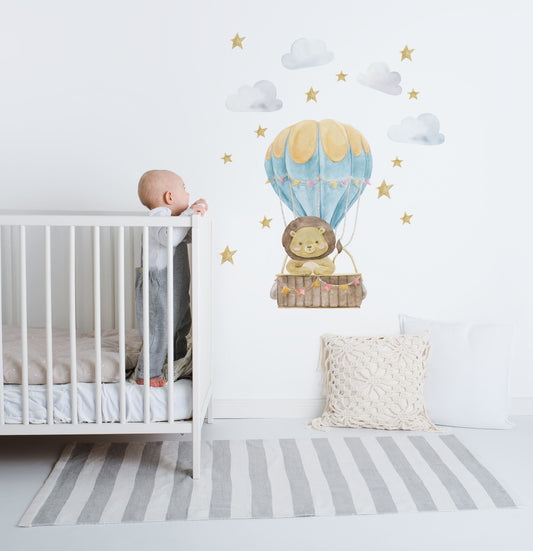 Lions Adventure - Nursery Wall Decal - Wall Decals - Fable and Fawn 