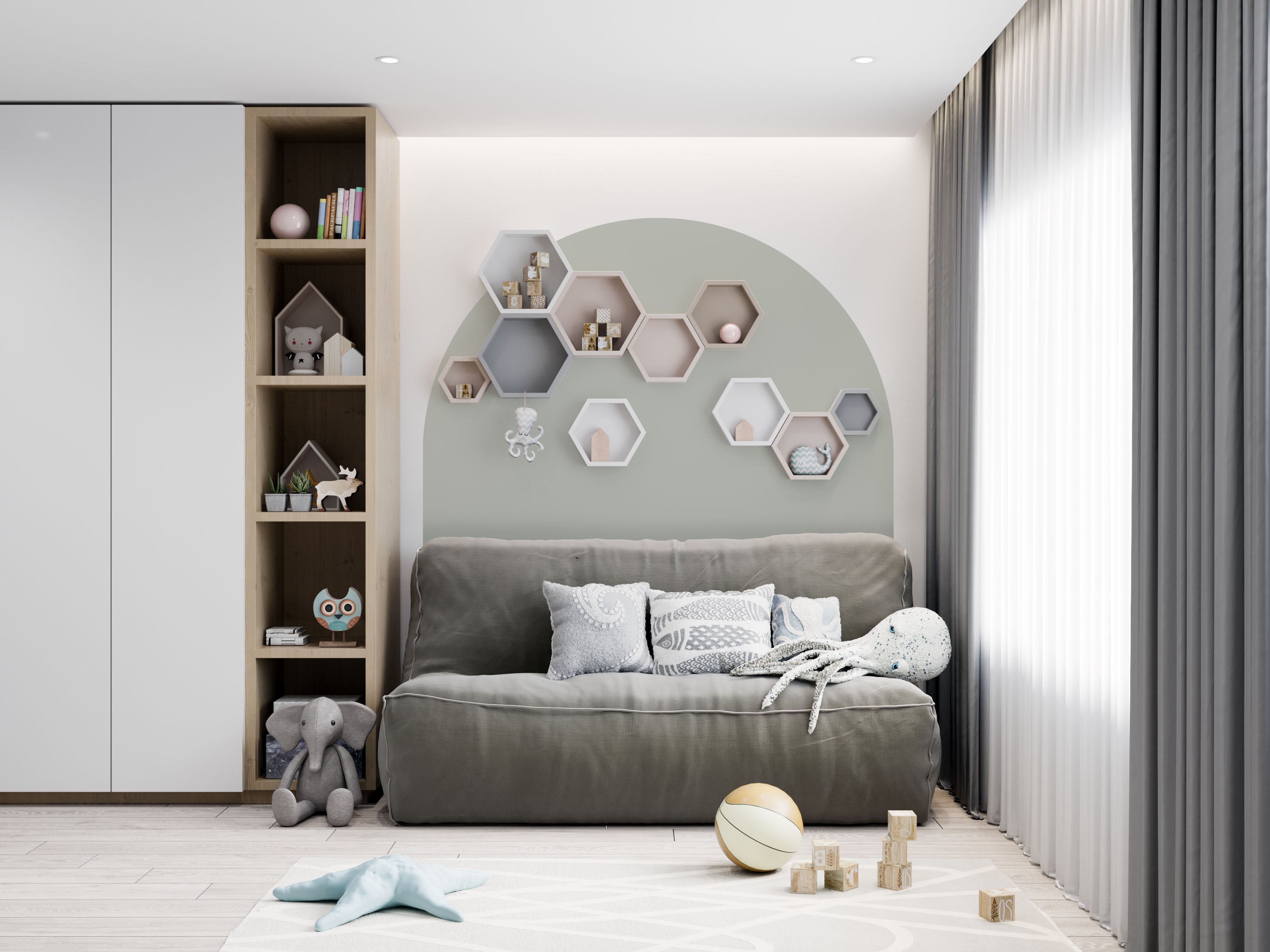 Bedhead Wall Decal (Sage) - Wall Decals - Fable and Fawn