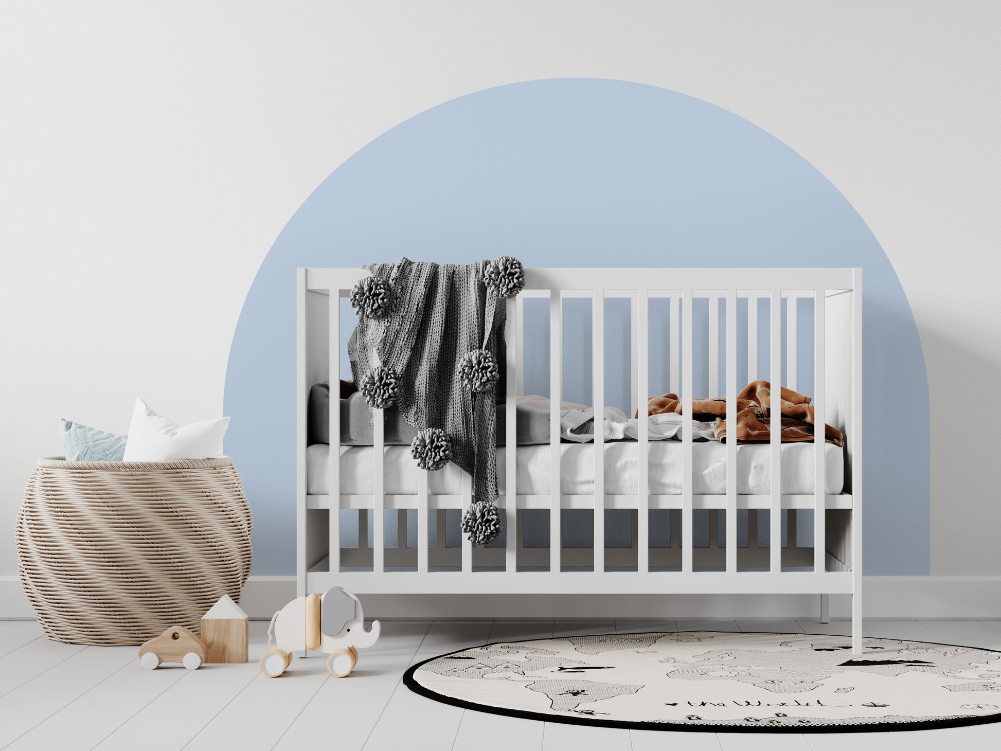 Bedhead Wall Decal (Sky Blue) - Wall Decals - Fable and Fawn 