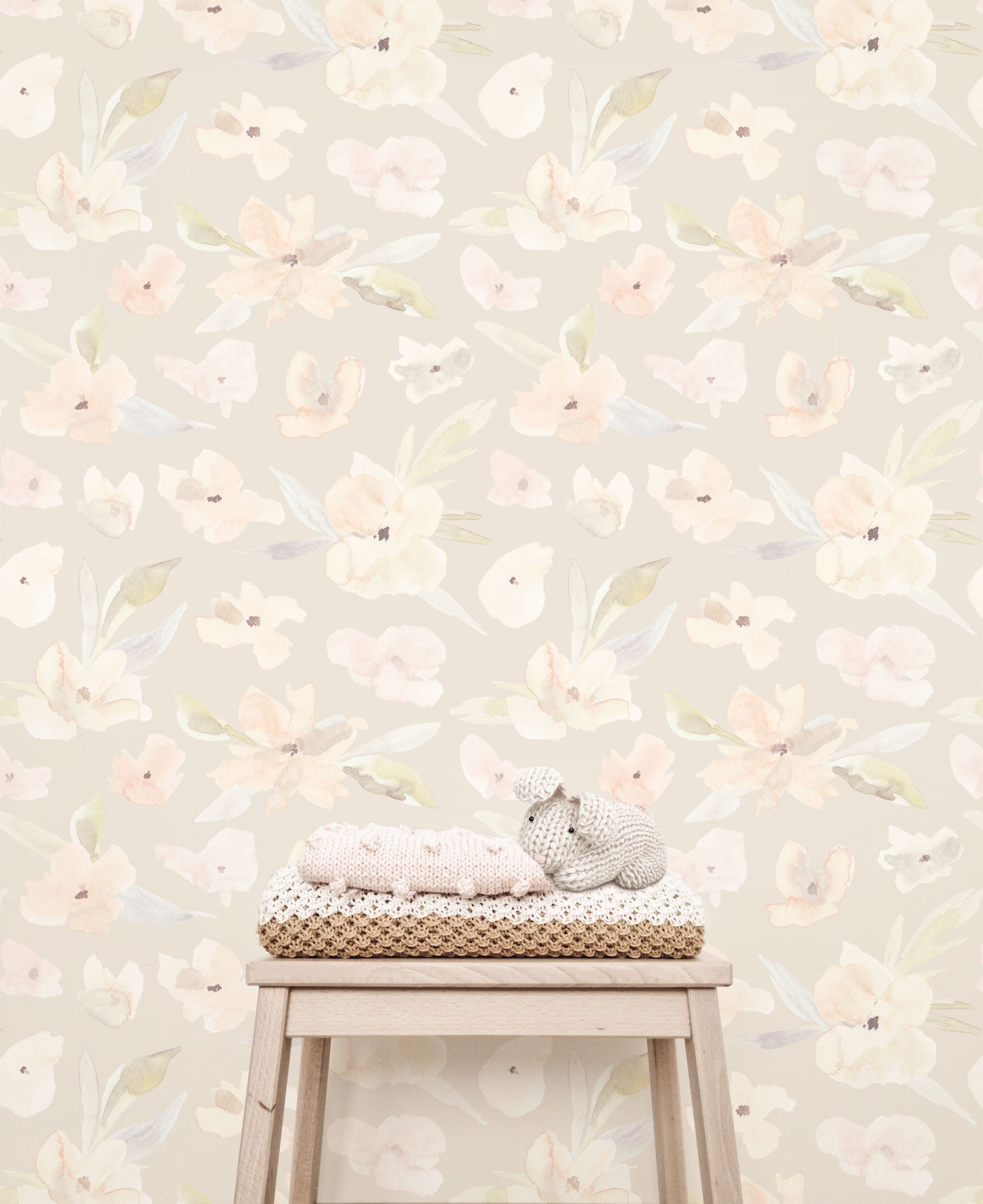 Pretty Posy Floral Wallpaper (4 colour-ways) - Wallpaper - Fable and Fawn