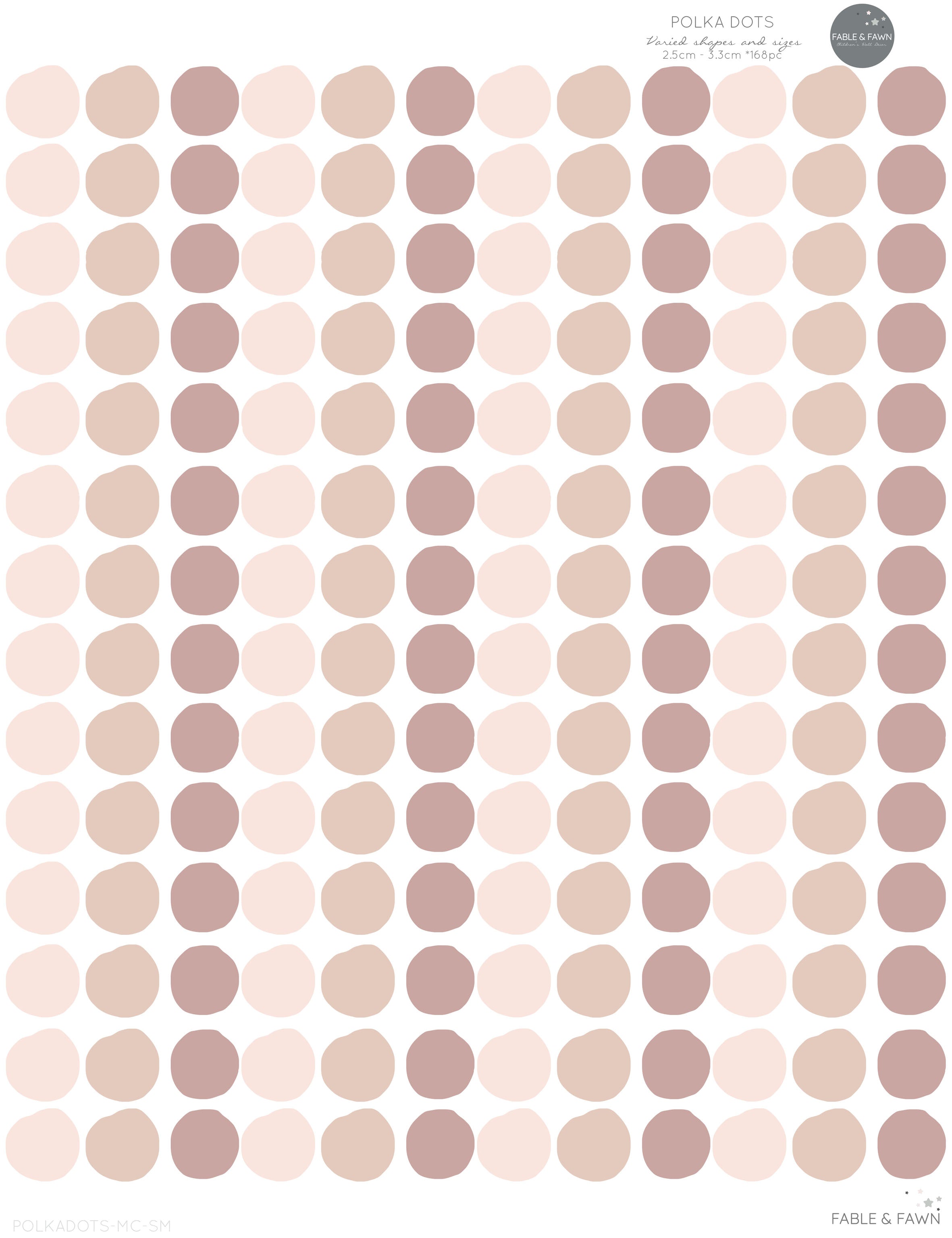 Wall Decals Polka Dots (Pink) - Wall Decals - Fable and Fawn
