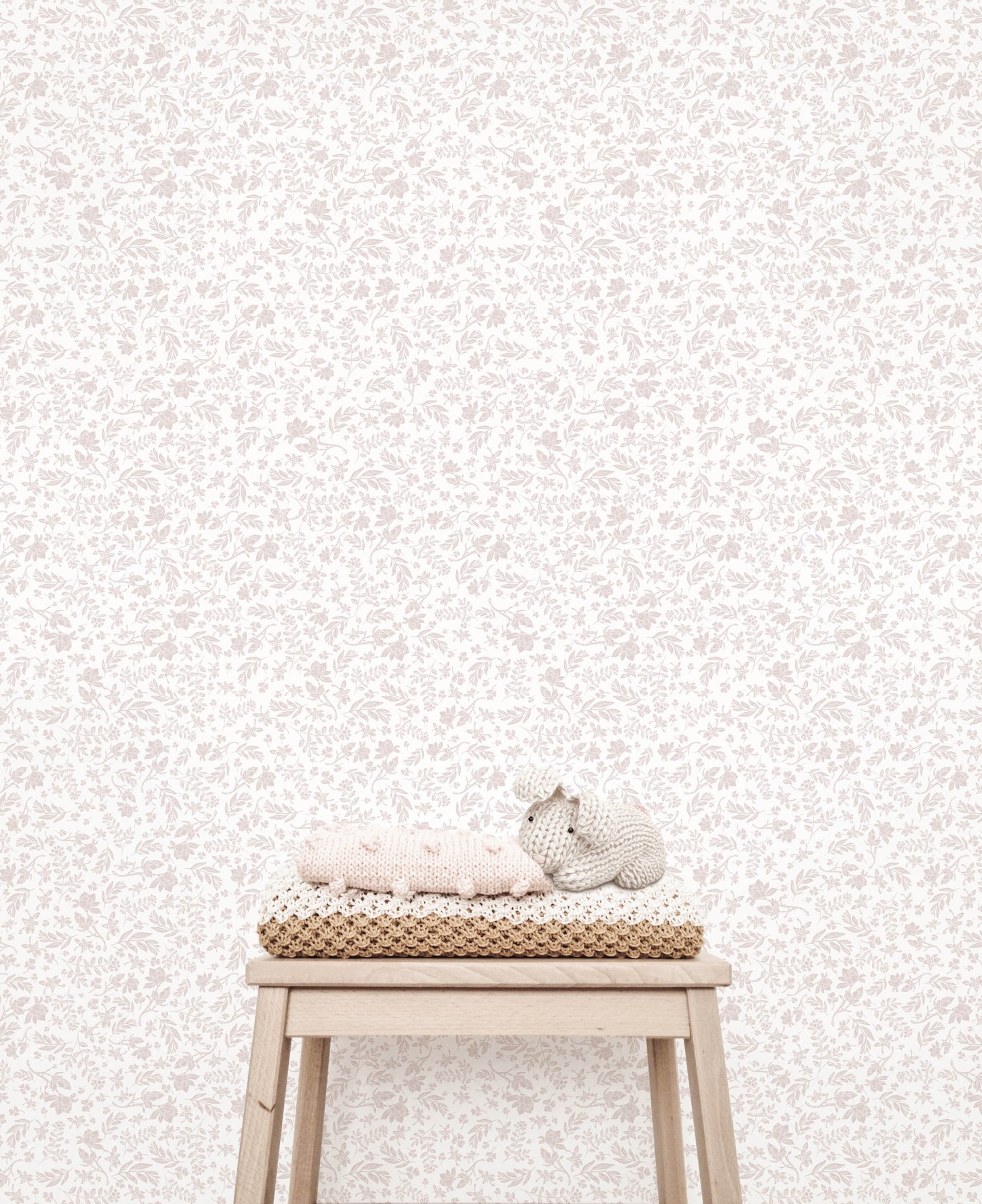 Removable Wallpaper - Isabella (Blush) - Wallpaper - Fable and Fawn 