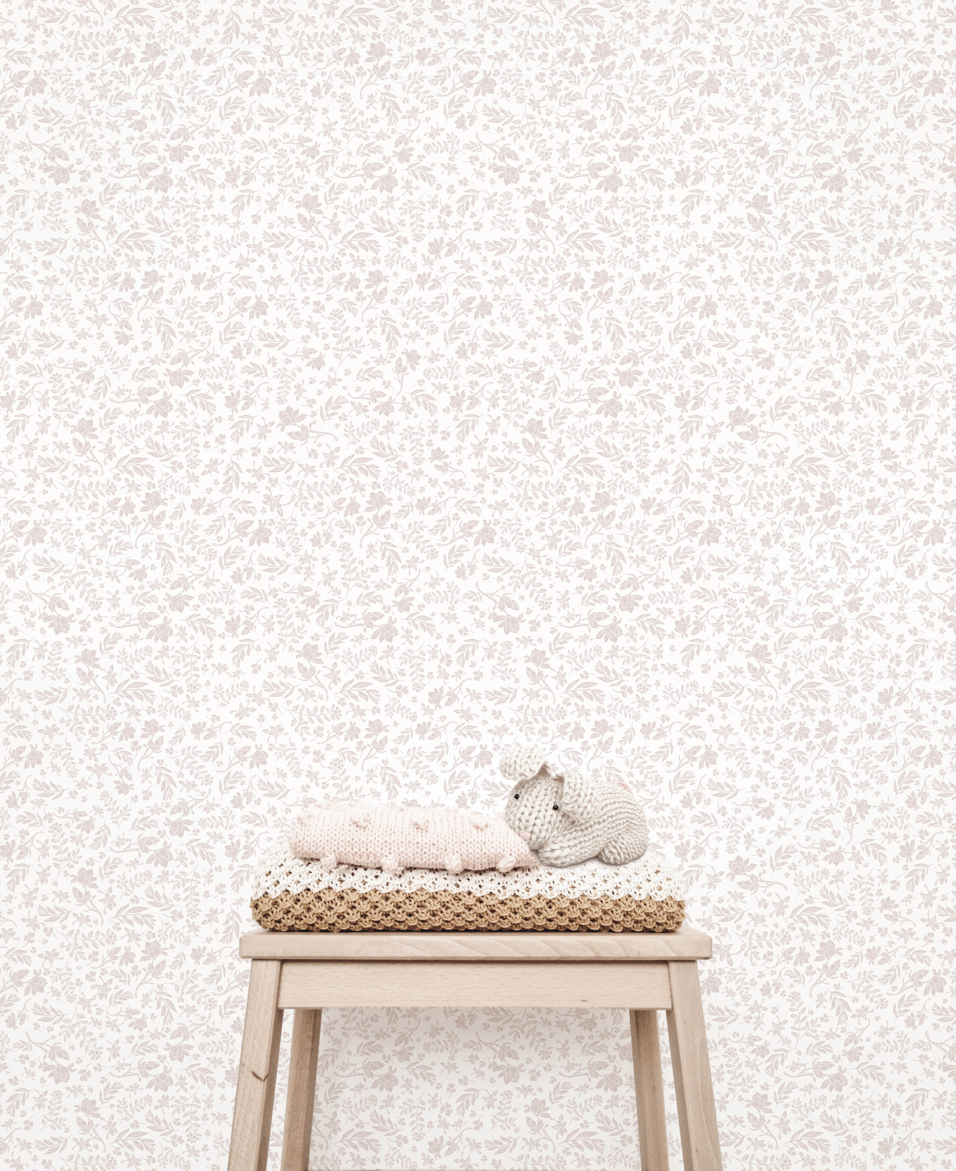 Removable Wallpaper - Isabella (Blush) - Wallpaper - Fable and Fawn