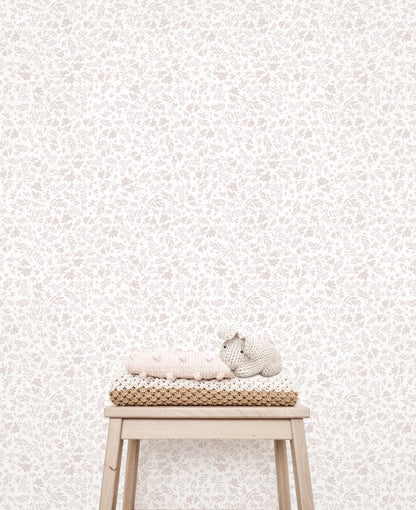 Removable Wallpaper - Isabella (Blush) - Wallpaper - Fable and Fawn 