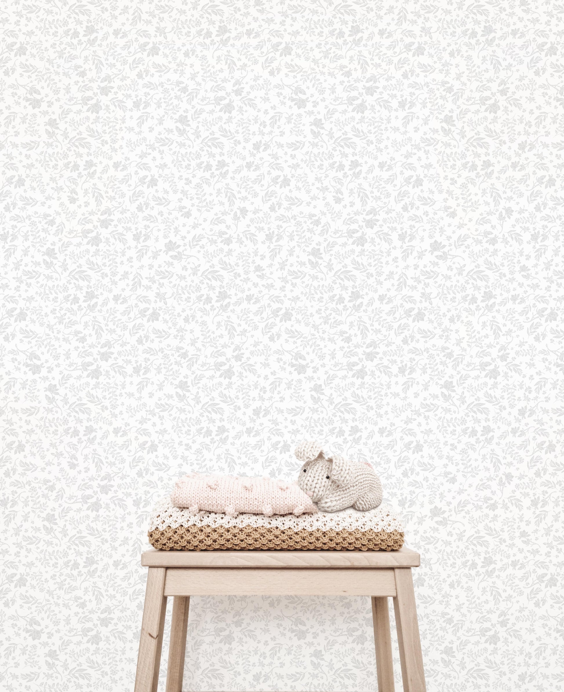 Isabella Wallpaper (Grey) - Wallpaper - Fable and Fawn 